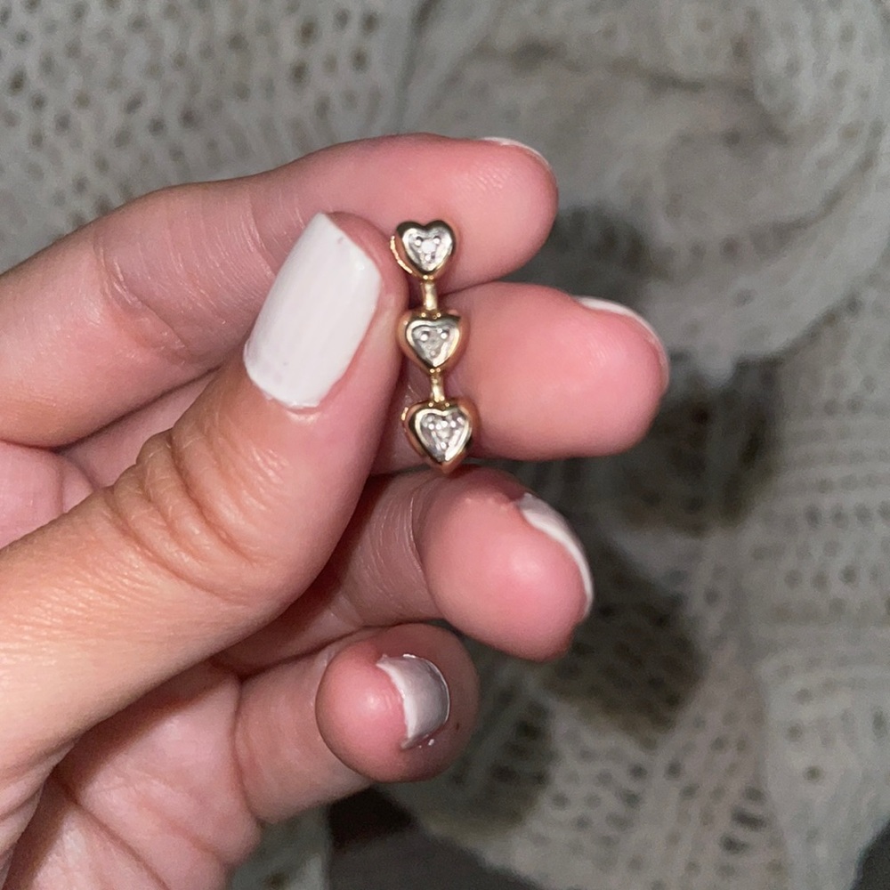 10k Heart Slider Pendant